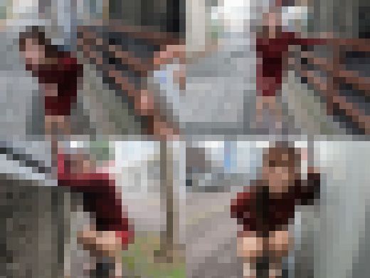 【みたび登場の変態露出狂】ふんわかＦ乳トリマー痴女２９歳／駅近リモバイ散歩／カラオケ店でバレ必至の生ハメ【個撮】　サンプル画像1