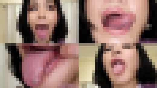 【舌フェチベロフェチ】水無瀬亜きら女王様のエロ長い舌と口内をじっくり観察　サンプル画像1