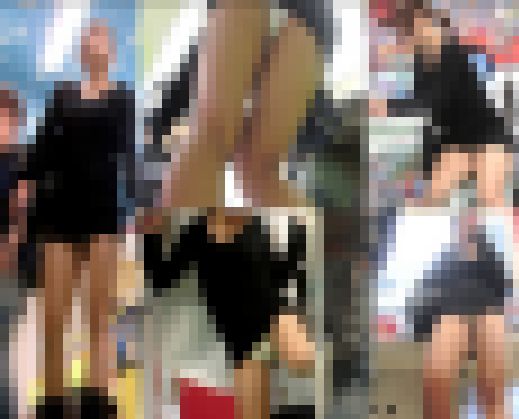 GCで無防備過ぎる美●女のお股からPもろ見えのパンチラ盗撮動画 サンプル画像