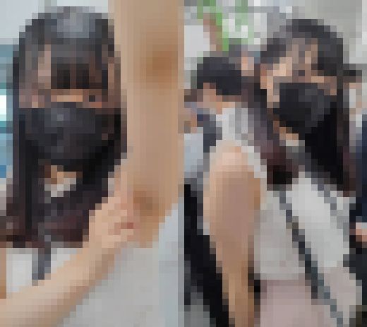 【腋毛超接写】清楚系黒髪お嬢様の濃密ジョリ腋を超接写　サンプル画像3