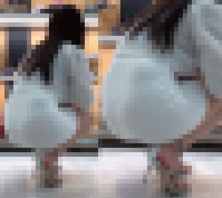 高画質 美人の透けタイトミニ４！しゃがみ透けパン　サンプル画像2