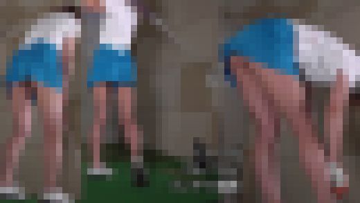 スポーツ女子痴かん・ミニスカゴルフ女子をセクハラ（1） ローアングルからクイコミ尻パンチラ撮影編 サンプル画像