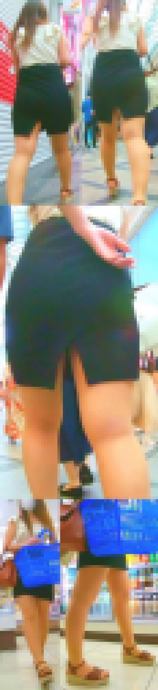 No.868ムッチリお尻からのナマ脚っぷりが魅力あふれるお姉さんに密着取材　サンプル画像1