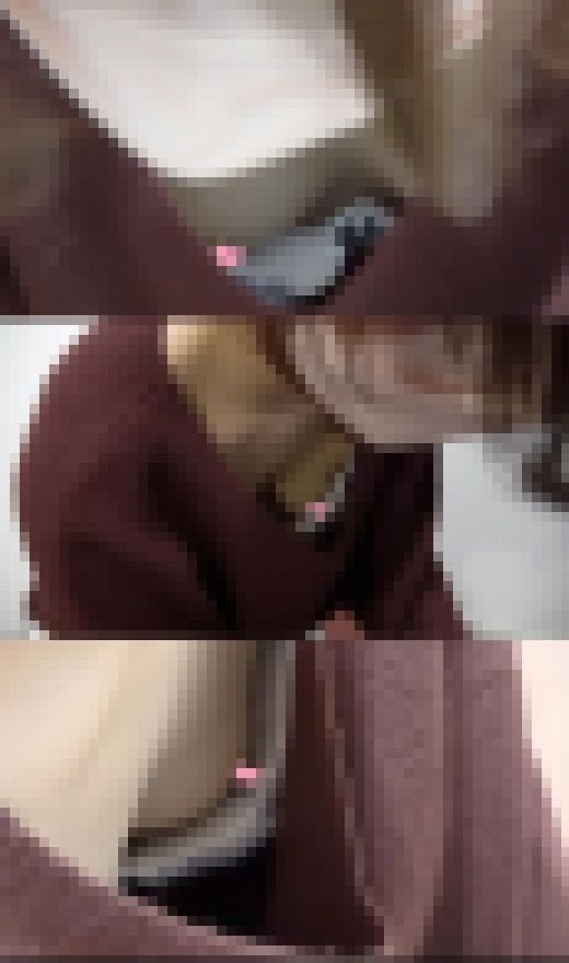 【宅配中の胸チラ】美人妻の乳首を隠し撮り/配送先の高級マンション【集荷客/運送】　サンプル画像3