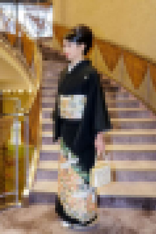 【女装】黒留袖で娘の結婚式の母親に成りきり密かにオナニー サンプル画像