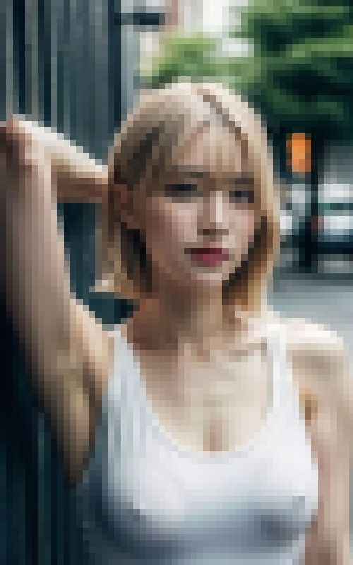 金髪美女トップレス写真集（AI写真集） サンプル画像