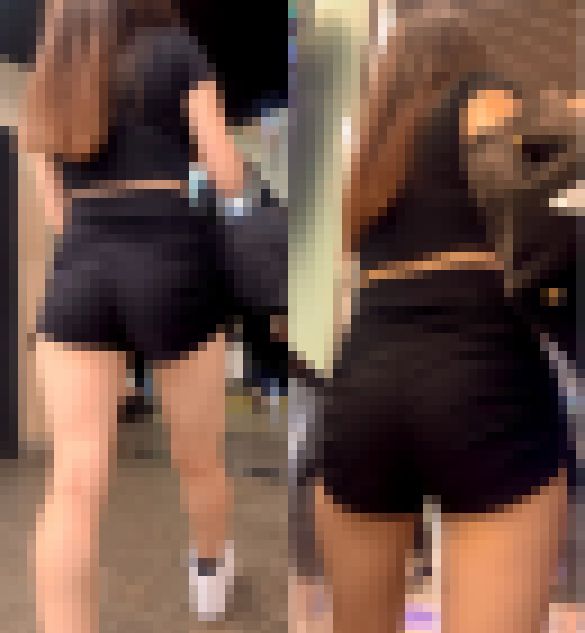 ショートパンツに生足が魅力な美女③ サンプル画像