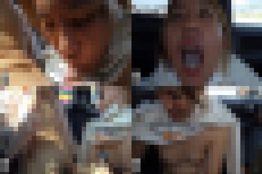 その2、スッピンのヤンママ、車内フェラでゴックン更新版　サンプル画像3