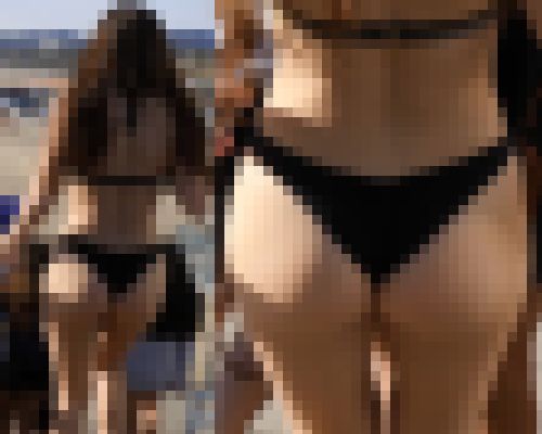 【フルHD】海水浴時場の美しすぎる美尻　サンプル画像1