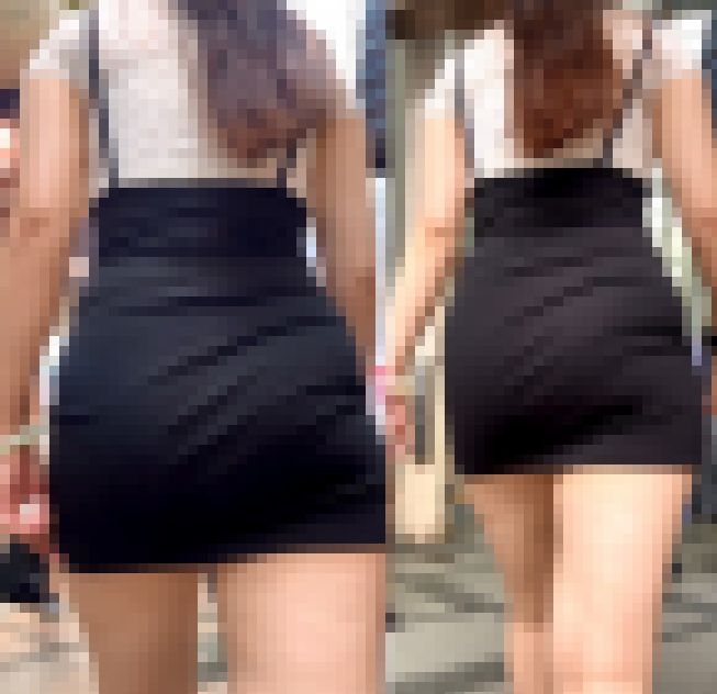 ミニスカにムチムチしたヒップラインが魅力な美女 サンプル画像