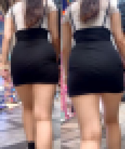 ミニスカにムチムチしたヒップラインが魅力な美女　サンプル画像1