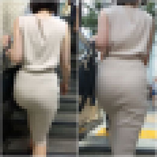 「非常にタイトなワンピで仕事するOL達(3名)」　サンプル画像2