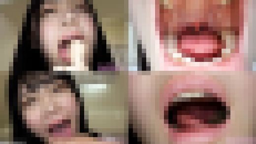 【口内フェチ】皆瀬あかりのマニアックな口内観察・口内フェチプレイ！【丸吞み】　サンプル画像1