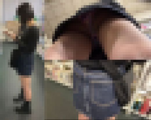 【忍射Ep02】生娘にぶっかけ。本屋にて　サンプル画像1