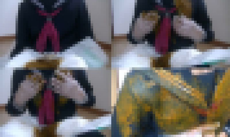 オムツ脱糞と制服塗糞 サンプル画像