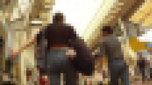 背中チラリズムで薄手デニム尻　1分48秒　サンプル画像2