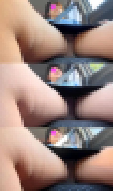 【車内パンチラ.46】21歳JDの大股開きのむっちり太腿といやらしい匂いがしそうなピンクパンティー　サンプル画像3