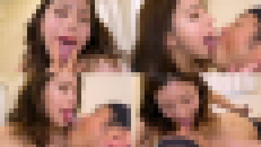 【舌フェチベロフェチ】永井マリアのエロ長い舌・ベロチュー＆全身リップで手コキ射精　サンプル画像1