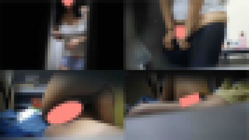 女子大生の一人暮らし。下半身丸出し生活で、剛毛の中からツボミが顔をのぞかせます。。 サンプル画像