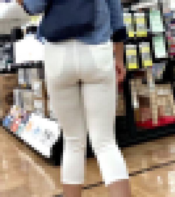 ロン爺の４Ｋピタパン女616　超エロパツパツ白パンツ サンプル画像