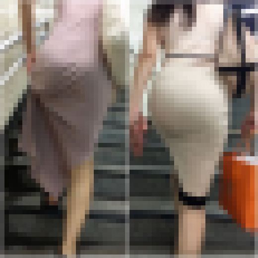 「桃色ファッションの桃尻モデル達(2名)」　サンプル画像1