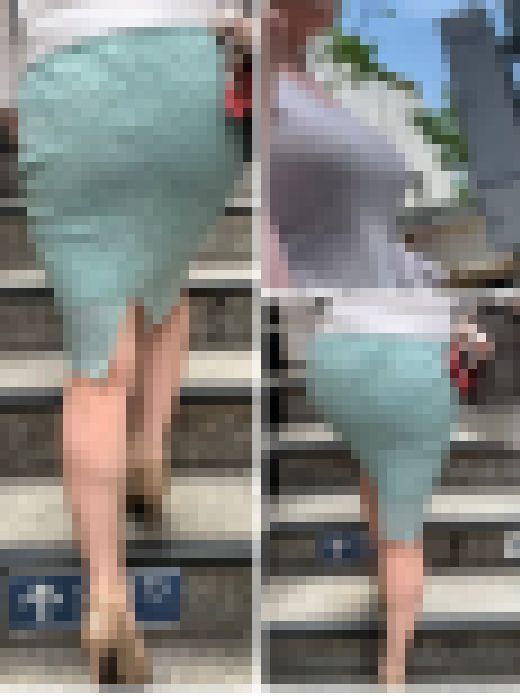 【再販】【OLシリーズ】ムチムチボディでスカートを履いたエロ尻で階段を登る【17】　サンプル画像1