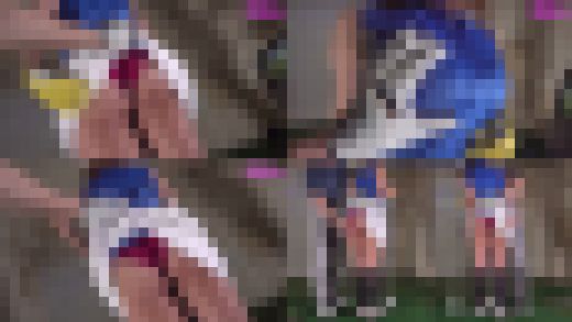 おじさんにセクハラや性行為されるゴルフ女子(1)ミニスカパンチラ、おっぱい揉み、スカートめくって尻お触り編 サンプル画像1