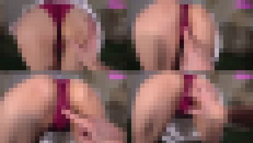 おじさんにセクハラや性行為されるゴルフ女子(1)ミニスカパンチラ、おっぱい揉み、スカートめくって尻お触り編 サンプル画像3