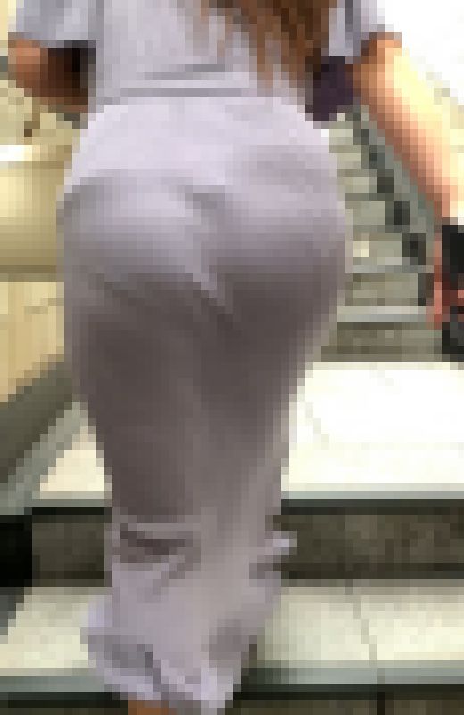 【OLシリーズ】デカ尻過ぎるニットワンピースを着たむっちり体型のエロOL【31】　サンプル画像2