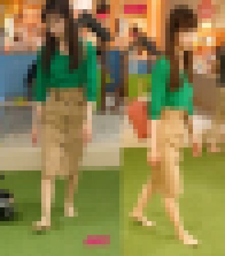 子供と遊ぶ美人ママ　　サンプル画像1