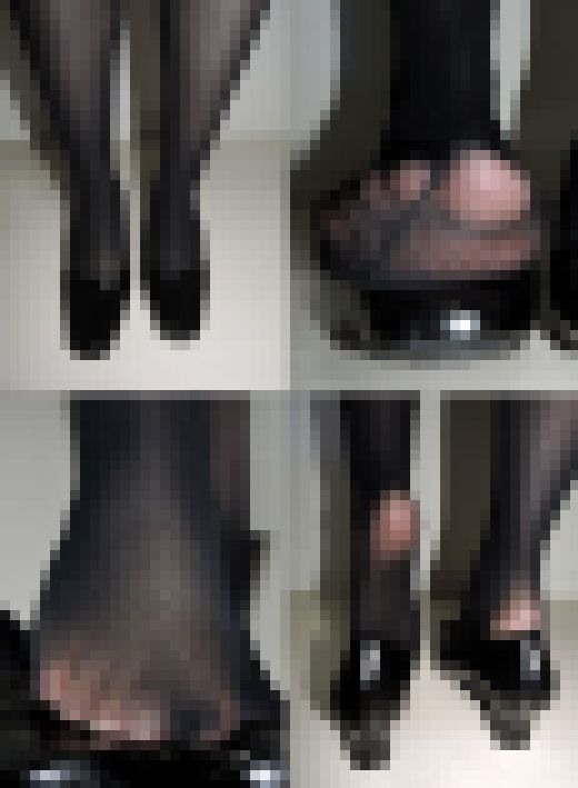 美人OLさんパンプスの香り！黒ストむれむれ編・1【個撮】　サンプル画像1