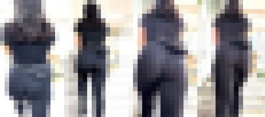 【4K】１時間に及ぶ執拗な追尾！奇跡の規格外爆肉尻！！〜圧巻の縦揺れ歩行攻防戦〜　サンプル画像1