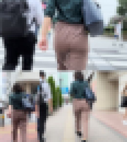 歩行記録0132「カップルで歩く女性のヒップを追跡」　サンプル画像3