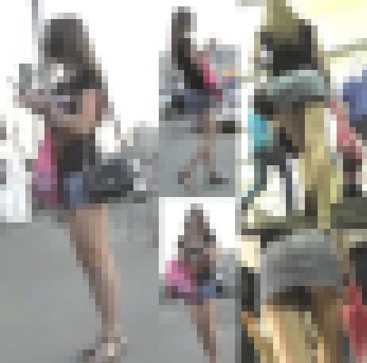 【美人さんお姉さんのエロいTバックを逆さ撮りしてやった】　サンプル画像2