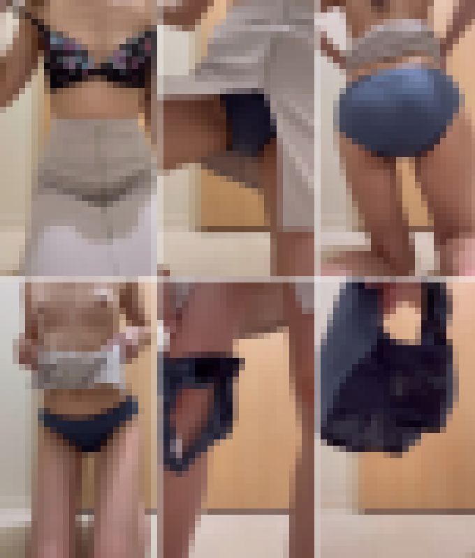 019染み付きボーダー柄パンツ脱ぎから汁付きのクロッチ サンプル画像
