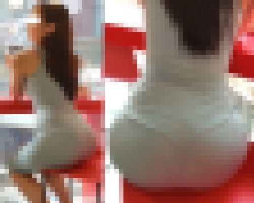 高画質 乳揺れ巨乳のパンツライン尻のタイトスカート　サンプル画像1
