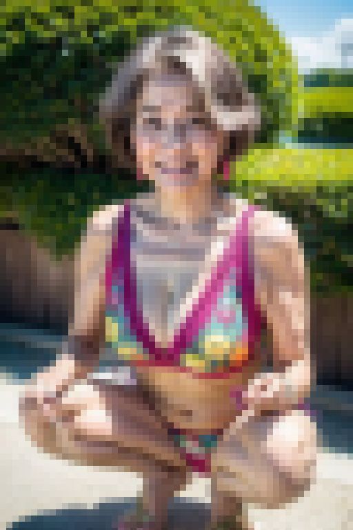 原色ビキニ熟女　サンプル画像2