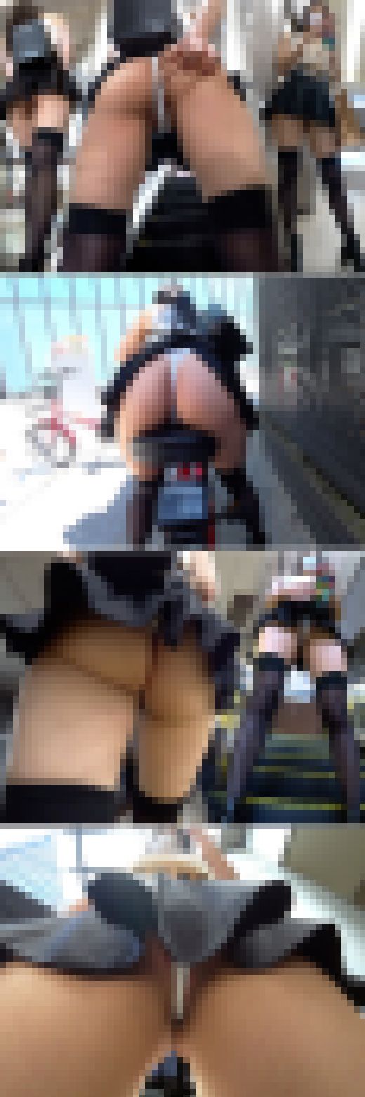 【顔出しモロ乳首】【前編】乳首丸出しの長身美脚デカ尻美女♪エグい食い込みTバックでド変態ポーズ連発!!　サンプル画像3