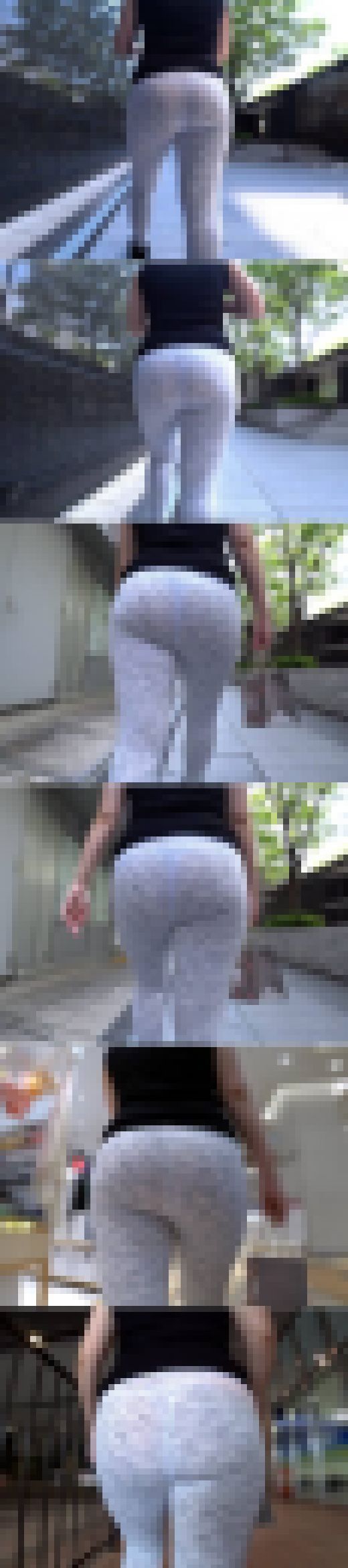 【ヨガパンツが大好き】☆レギンスを最大値まで引き伸ばしてしまう脅威のデカ尻歩行! サンプル画像3