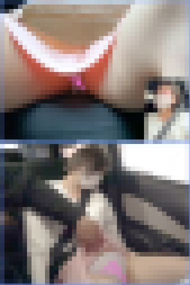 美乳すぎる先輩に車内痴かん。疲れ果てた姿に興奮。美巨乳揉み放題♡【パンチラ/色白女子大生/逆さ撮り】　サンプル画像1