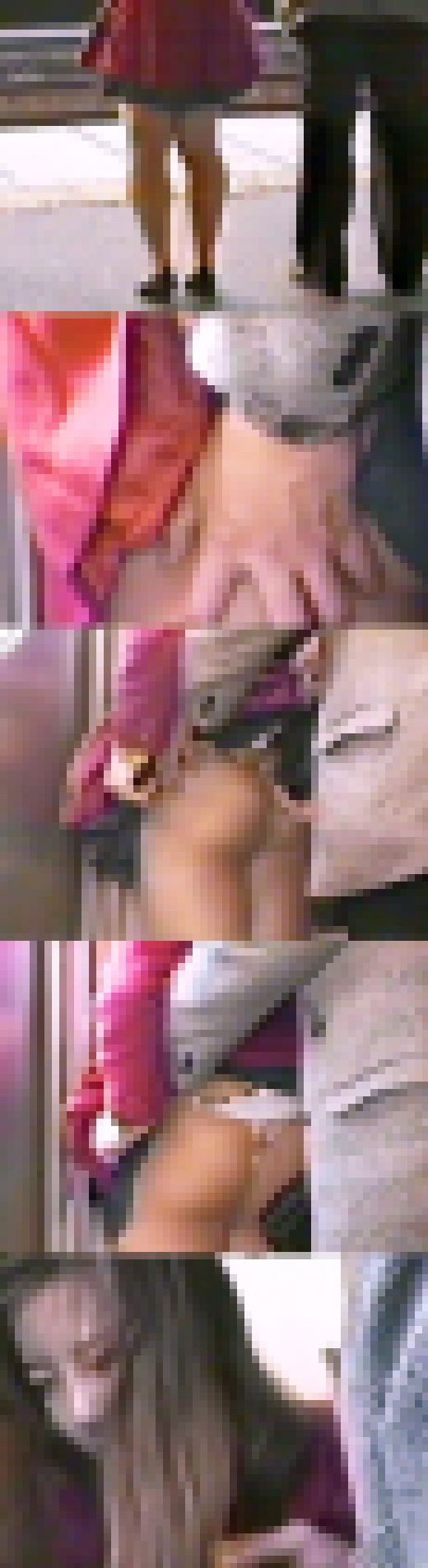 芸能界では売れなかった美人OL風のマイナーモデル痴漢撮影アルバイト　サンプル画像1