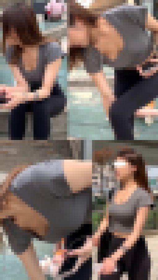 高画質 パンツライン尻のスレンダー巨乳美人２　サンプル画像3