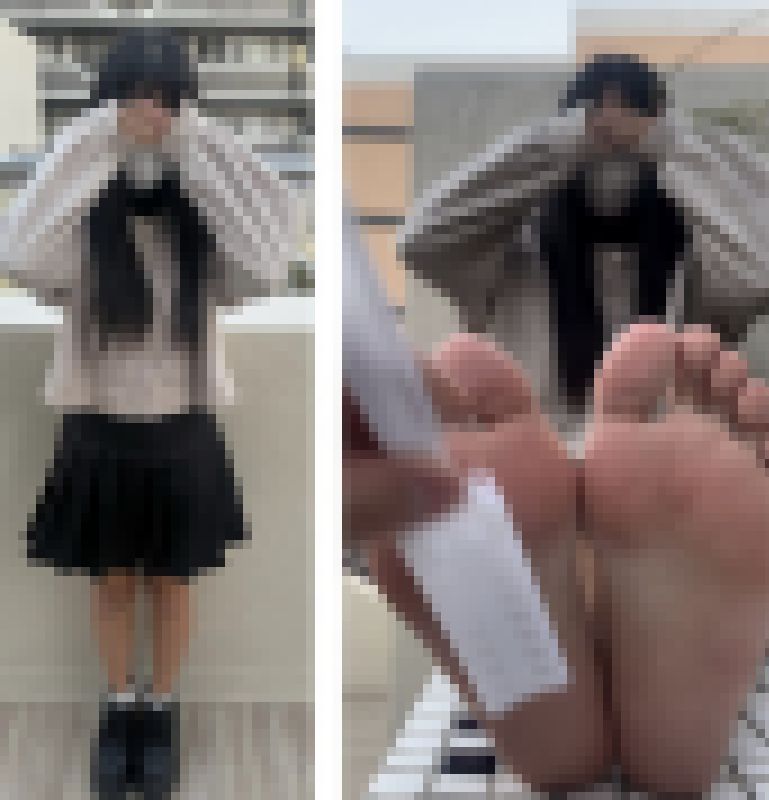 口リ系美女、23.5cm激弱足裏くすぐり！3分48秒 サンプル画像