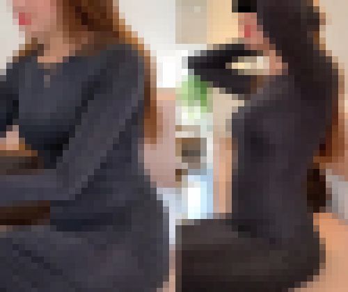 【高画質】巨乳の透け尻透けパン！パンツの輪郭と形が浮き出てます　サンプル画像1