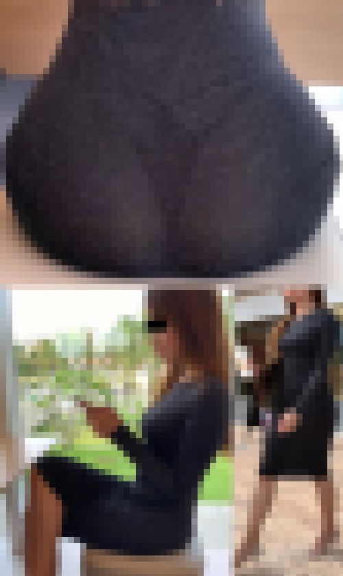 【高画質】巨乳の透け尻透けパン！パンツの輪郭と形が浮き出てます　サンプル画像3