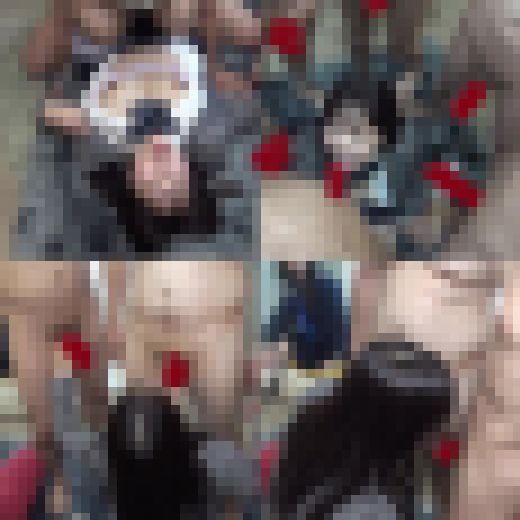 大人数ＡＶ撮影現場に見学に来た子はまさかのザーメンジャンキーだった！！part2　サンプル画像1