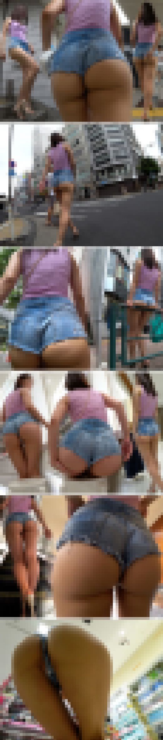 【超高画質】ヤバ…揺れクネる神尻肉!!極上美女がマルっとしたプリッケツを惜しげもなく晒して練り歩きます♪ サンプル画像2