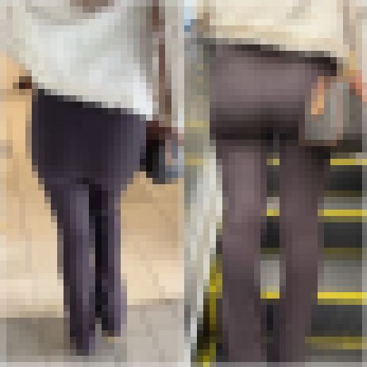 「激揺れ！完璧な尻肉の揺れを楽しめるリブニットパンツの美女(1名)」　サンプル画像3