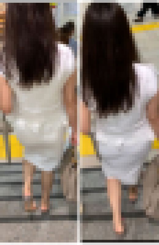 【OLシリーズ】白いワンピースが眩しい。熟女マダムの綺麗なヒップライン【99】　サンプル画像3