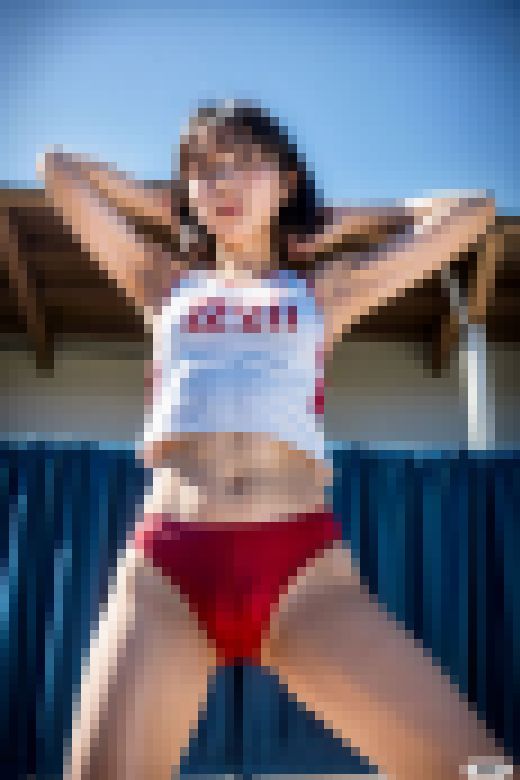 躍動する露出アスリートたち（美女陸上選手）　サンプル画像1